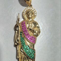 14kt Gold St. Jude Pendant