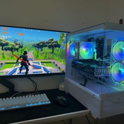White Gaming Pc Computer Desktop 