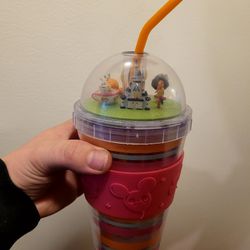 Disney Around The Land Cup With Decorative 3D Lid