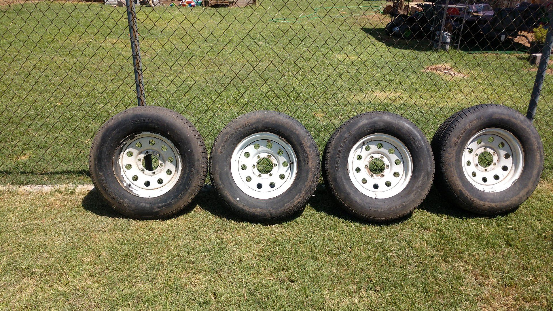Six lug trailer tires