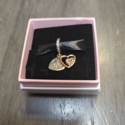 Hearts Double Dangle Charm