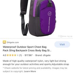 Waterproof crossover backpack