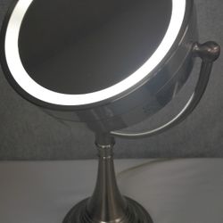 LED Lighted Countertop Makeup Mirror