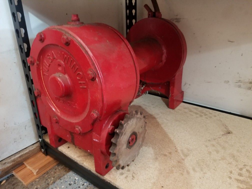 Tulsa Gear Drive Winch Heavy Duty