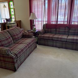 Sofa and love seat