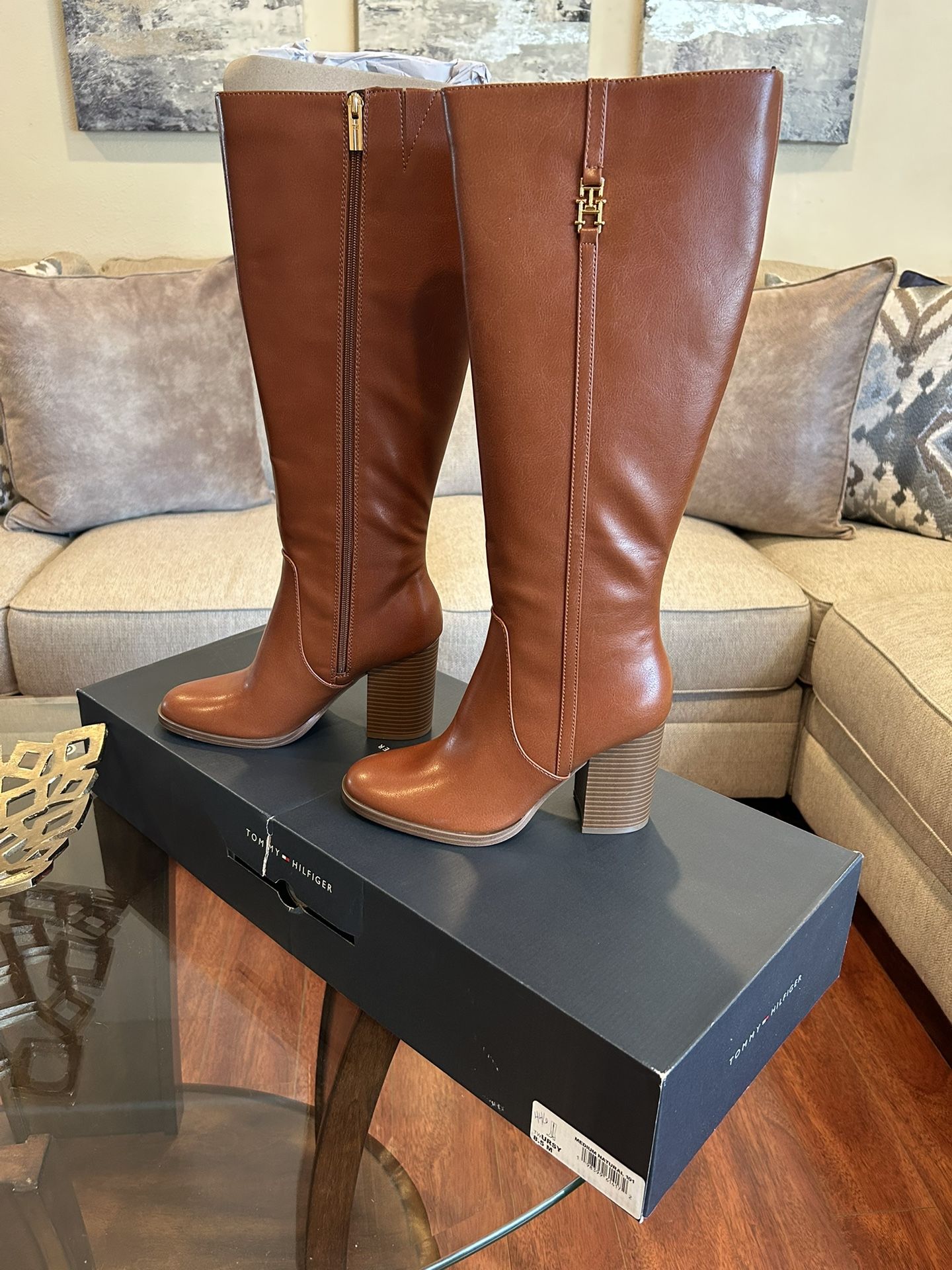 Tommy Hilfiger Leather Boots