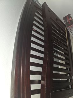 Wooden full mattress with mattress & box spring