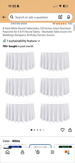 Round table clothes