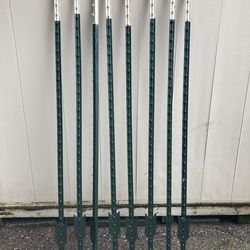 8 Metal fence posts, 72” long