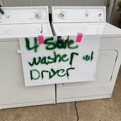 KENMORE WASHER AND DRYER ELECTRIC BOTH WORKING GREAT 