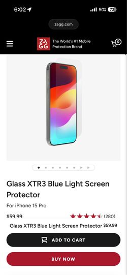 Zagg 15 pro screen protector and case