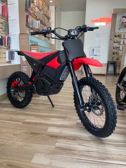 Electric Dirt Bike Red and Black Yozma IN10 Pro Ebike Financing $1-100 Down