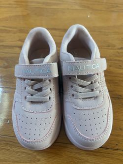 NEW Nautica Kids' Pink Velcro Sneakers size 8