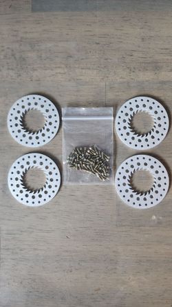 RC 1.9 beadlock light weight aluminum rings with screws
