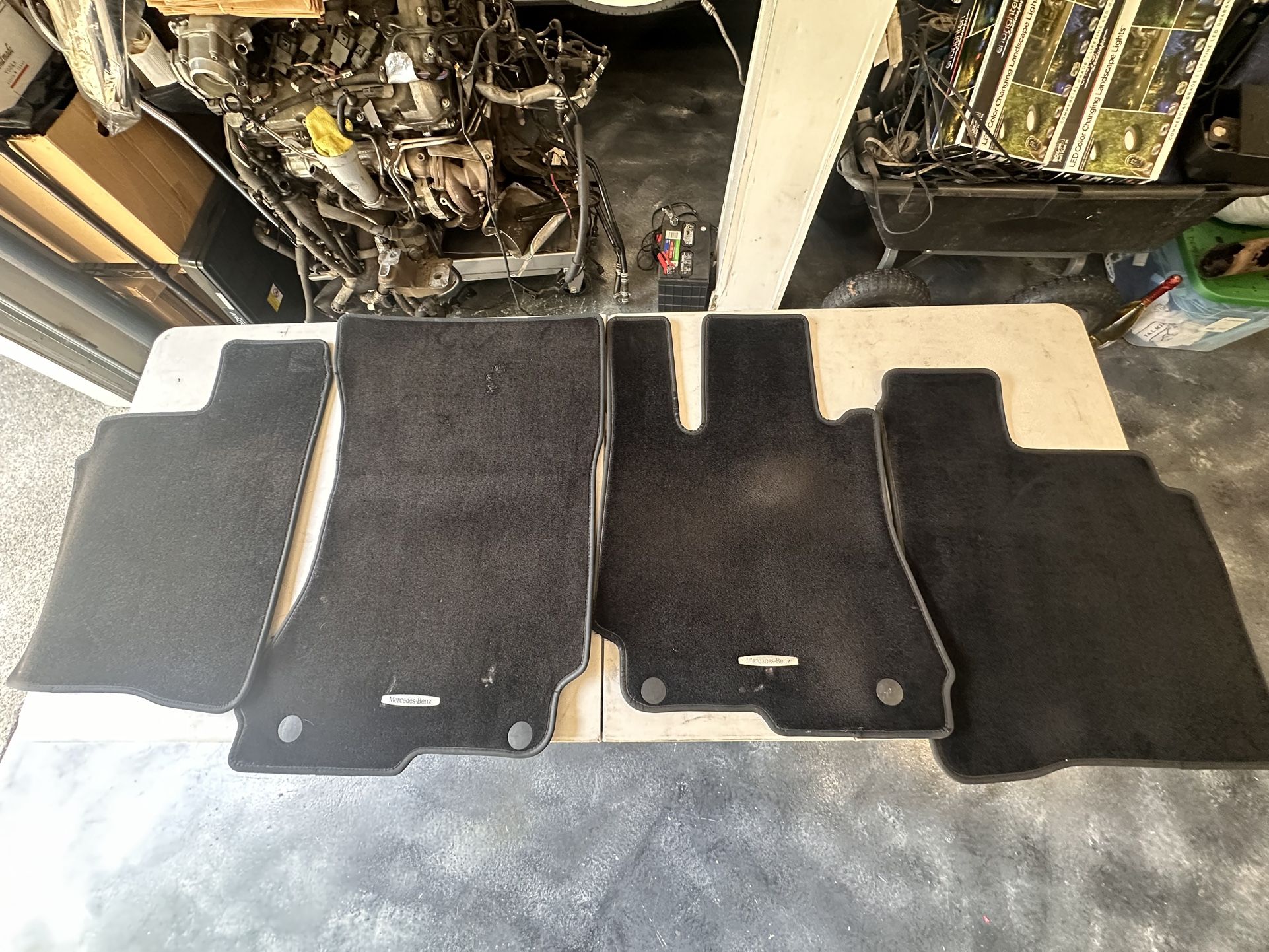 Mercedes Benz S550 Black OEM Floor Mats 2007 Thru 2013