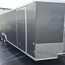 8.5x24ft Enclosed Vnose Trailer Brand New Car Truck Motorcycle Hauler Moving Storage