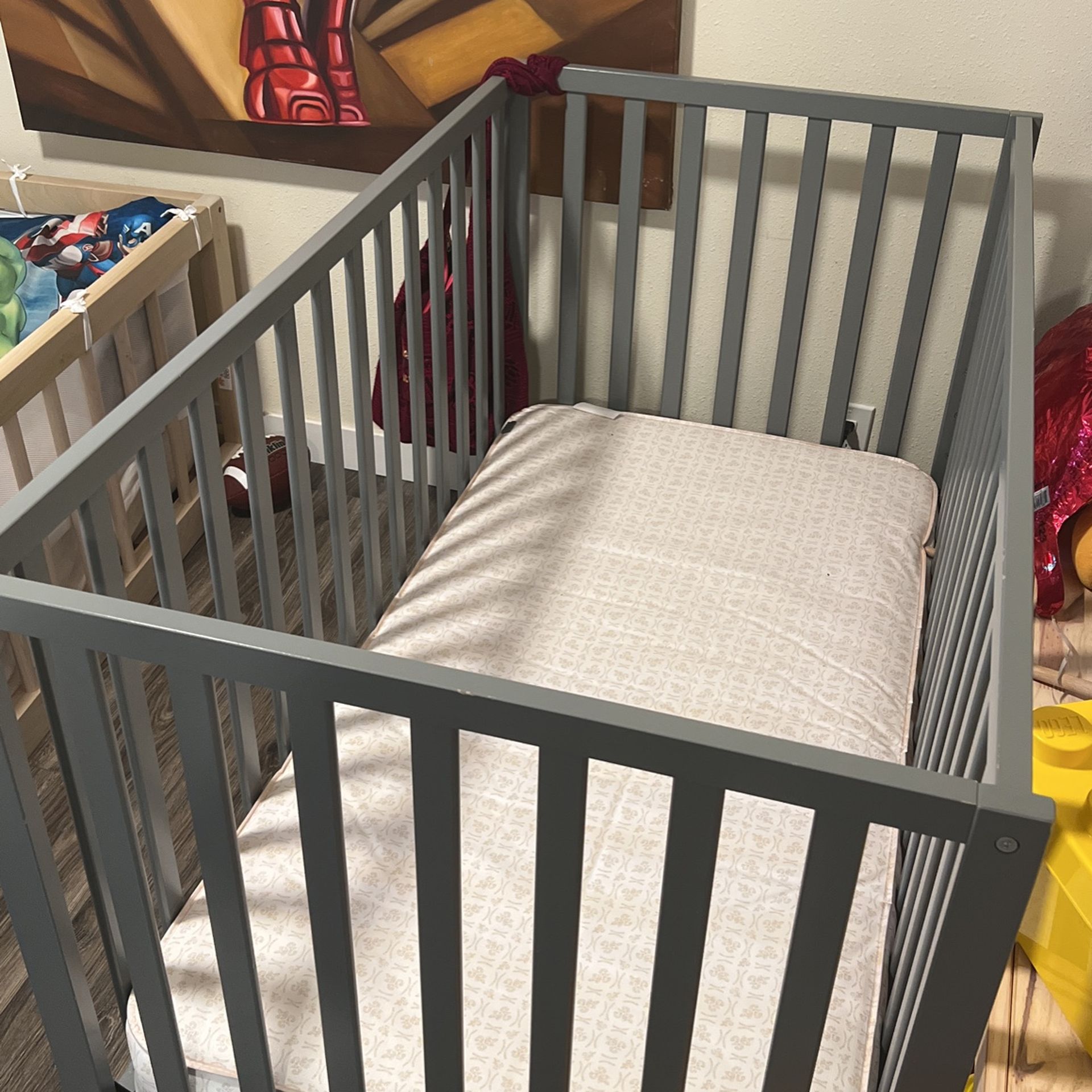 Gray Crib