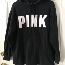 Victoria secret PINK woman’s black hoodie size Small 