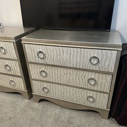 2 Set Grey Dressers 