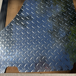 Ferrari Modena (contact info removed)-2008  Vintage Front Custom Made 2 Diamond plate mats.