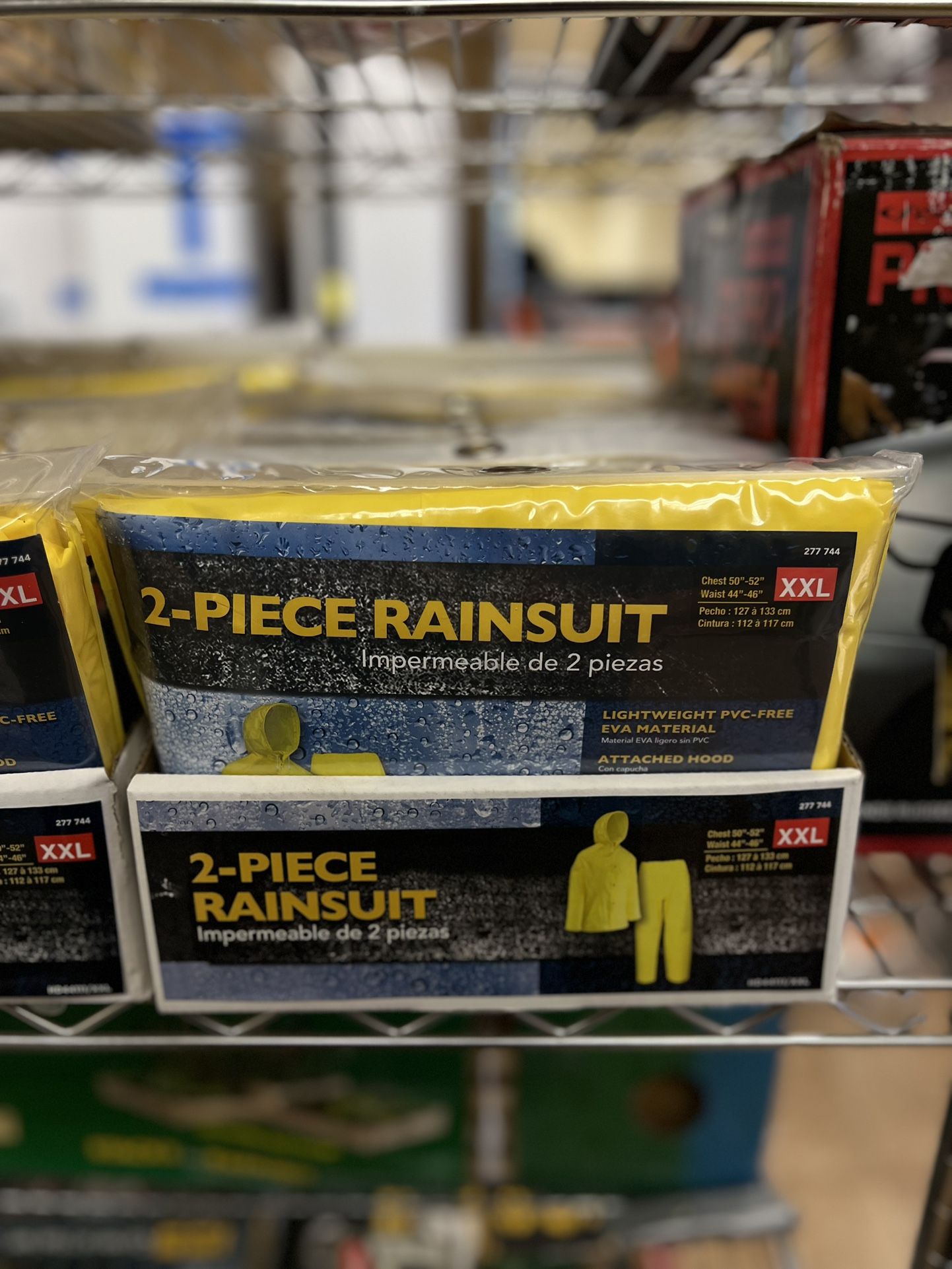 New Economy Men's 2X-Large Yellow Polyurethane-Coated Polyester Rain Suit (2-Piece)