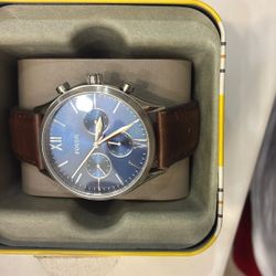  Fossil Fenmore Multifunction Brown Leather 