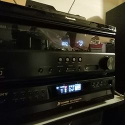 Yamaha Stereo Receiver w/ BlueRay  + Tv