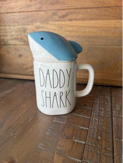 Rae Dunn Daddy Shark coffee mug