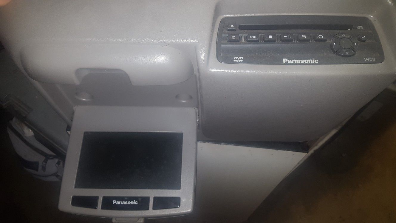 TV and DVD player over head unit
