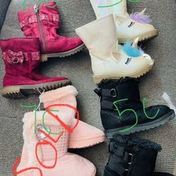 Toddler Girl Boots (pink Sold) 