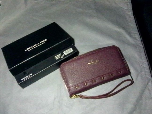 100 Anniversary London Fog Zip Around Wristlet