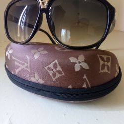 Louis Vuitton gold designer sunglasses
