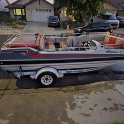 1989 Hurricane 19ft Deckboat