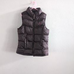 Girls Brown Size Large Puffer Vest
