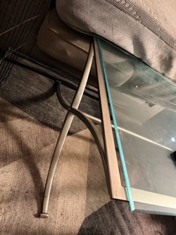 Glass coffee table