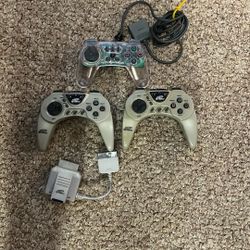 PlayStation 1 Wireless Controllers 2 1 Wired Controller