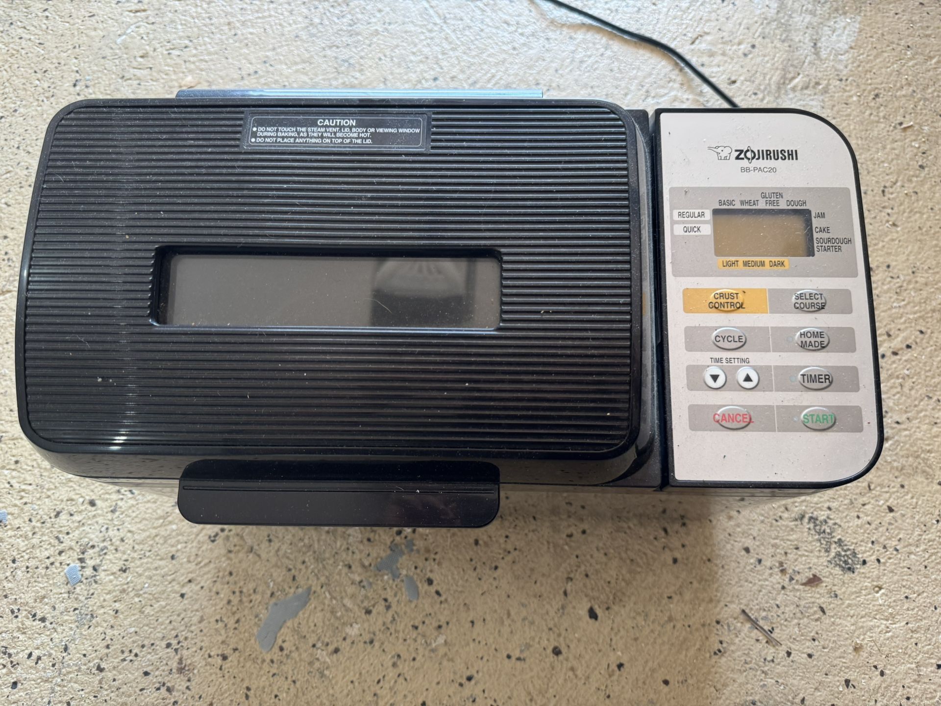 Zojirushi Breadmaker