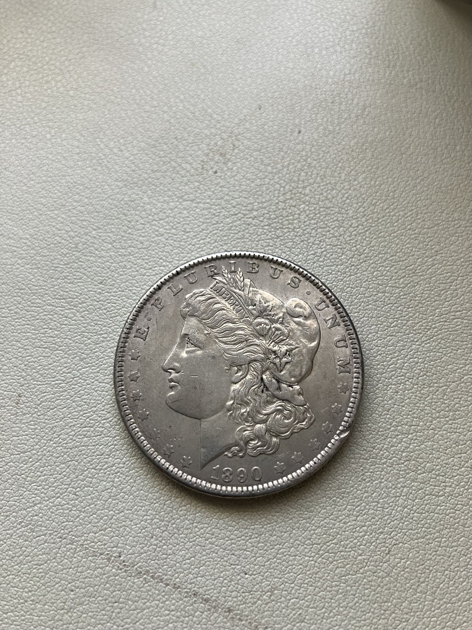 1890 P Morgan Silver Dollar AU Condition 90% Silver