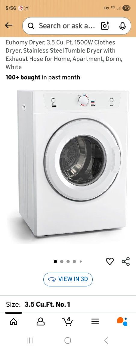 120 V Like Brand New Portable ELECTRIC Drying Machine