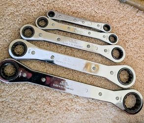 Craftsman Set of 5 Double Box Ratchet Wrenches