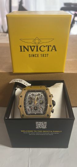 Invicta Racing Cobra Kai nitro gen men's watch - 43mm, black & Gold 69698 NEW RELEASE