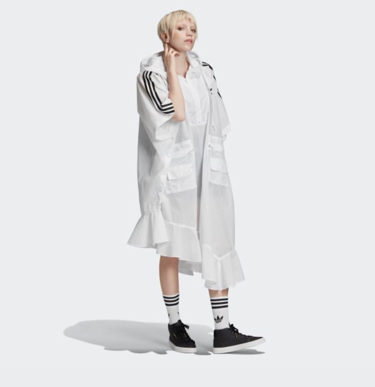 Adidas X JKoo Designed Fashion Poncho Skirt Women’s L