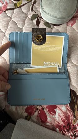 MK small wallet Denim