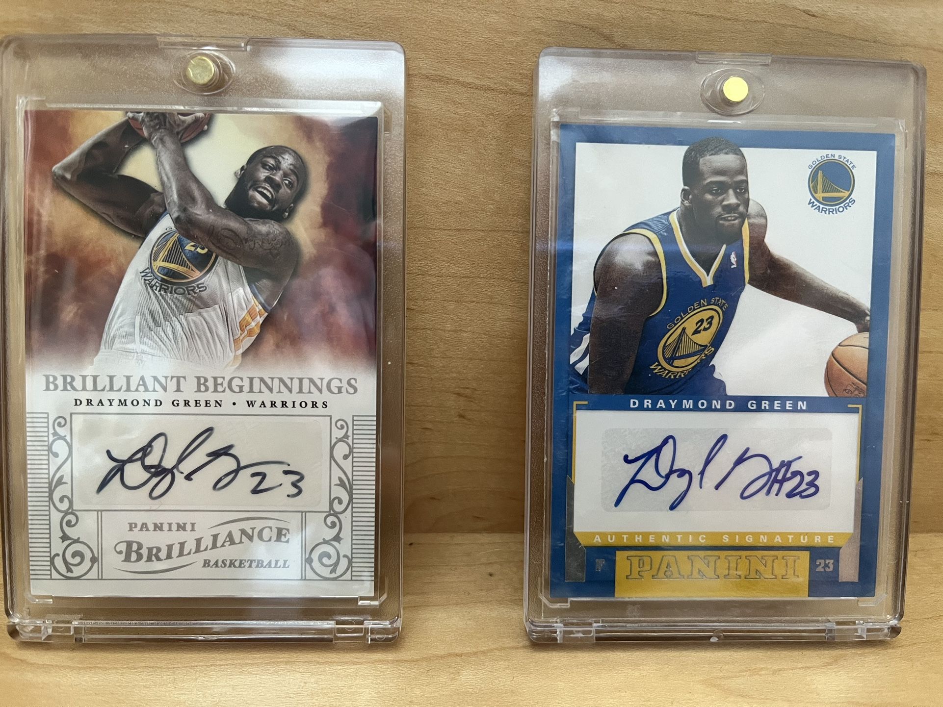 Draymond Green Rookie Auto Lot 1 — Panini #13 & Brilliance #19