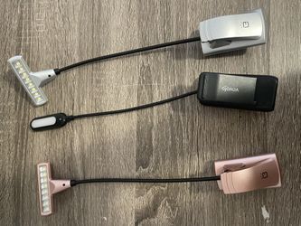 3 clip-on lights