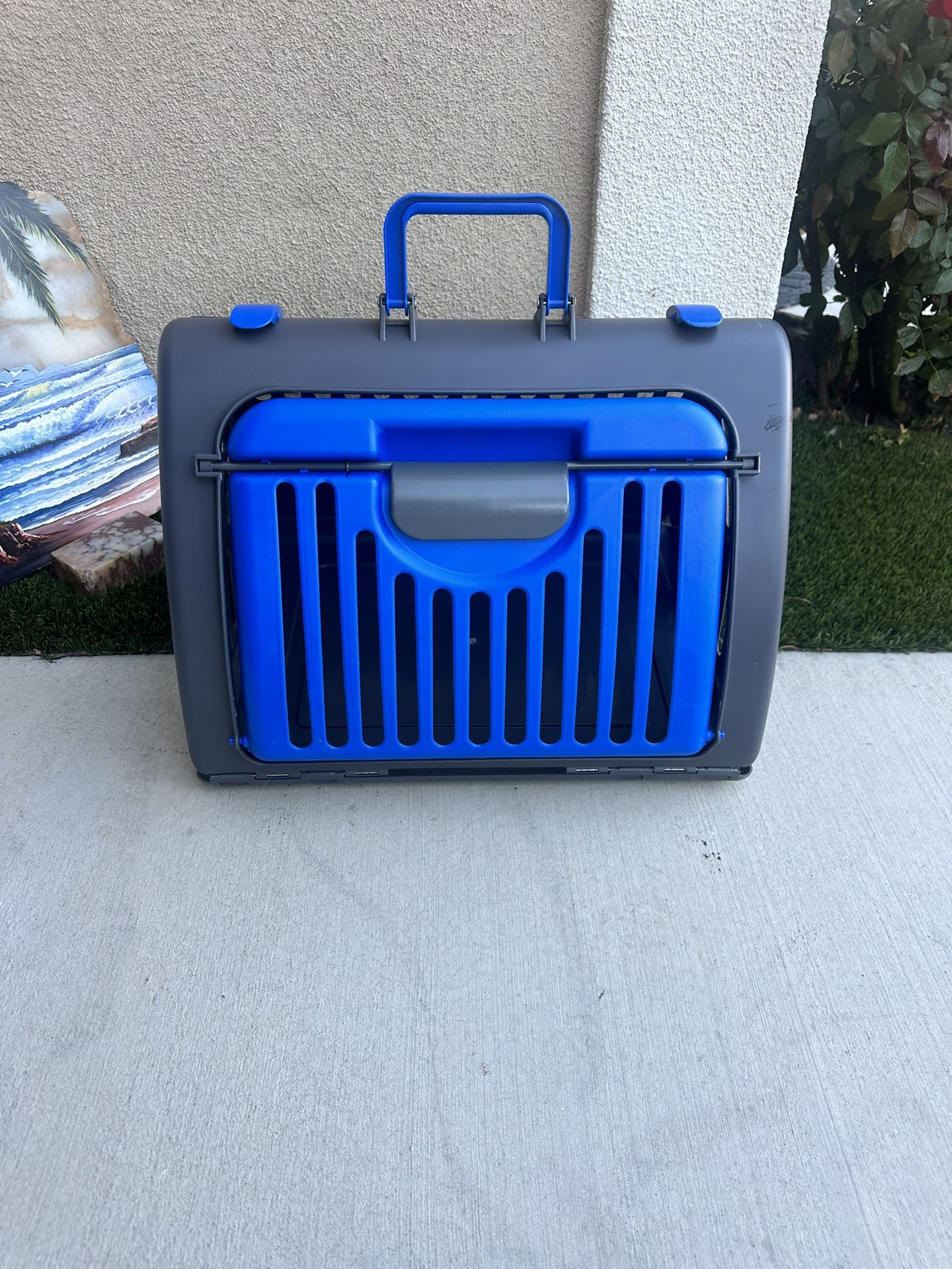 Blue And Grey  Pet Carrier
