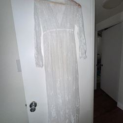 White Lace Maxi Dress