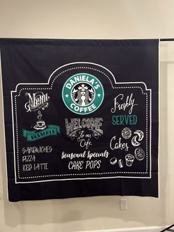 Starbucks Backdrop  **REDUCED PRIZE**