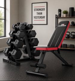 Dumbbells & weightbench