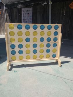 Giant wooden connect 4